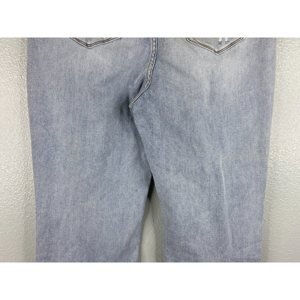 Risen Women 1XL Jeans Boyfriend Fit Straight Leg Distressed Light Wash NWT - Picture 7 of 16